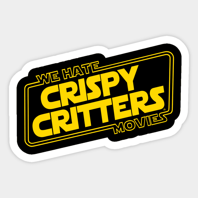 Crispy Critters (Yellow) Sticker by We Hate Movies